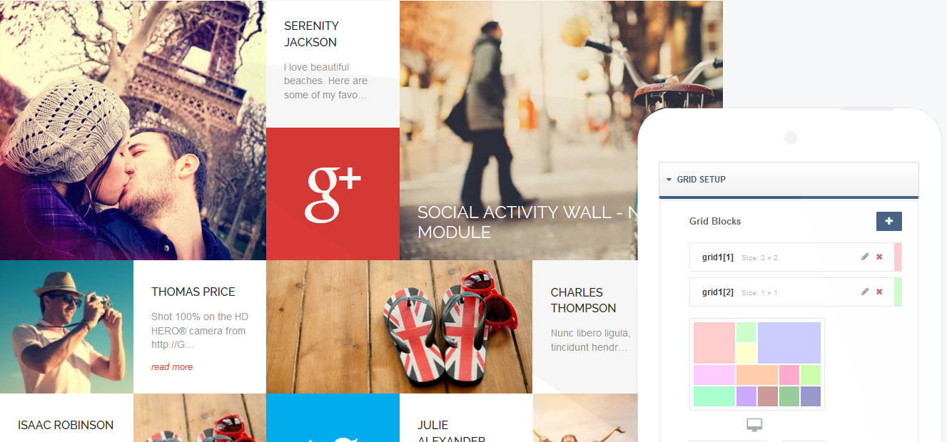 grid joomla module