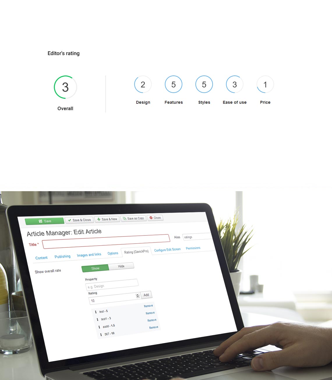 rating free joomla plugin